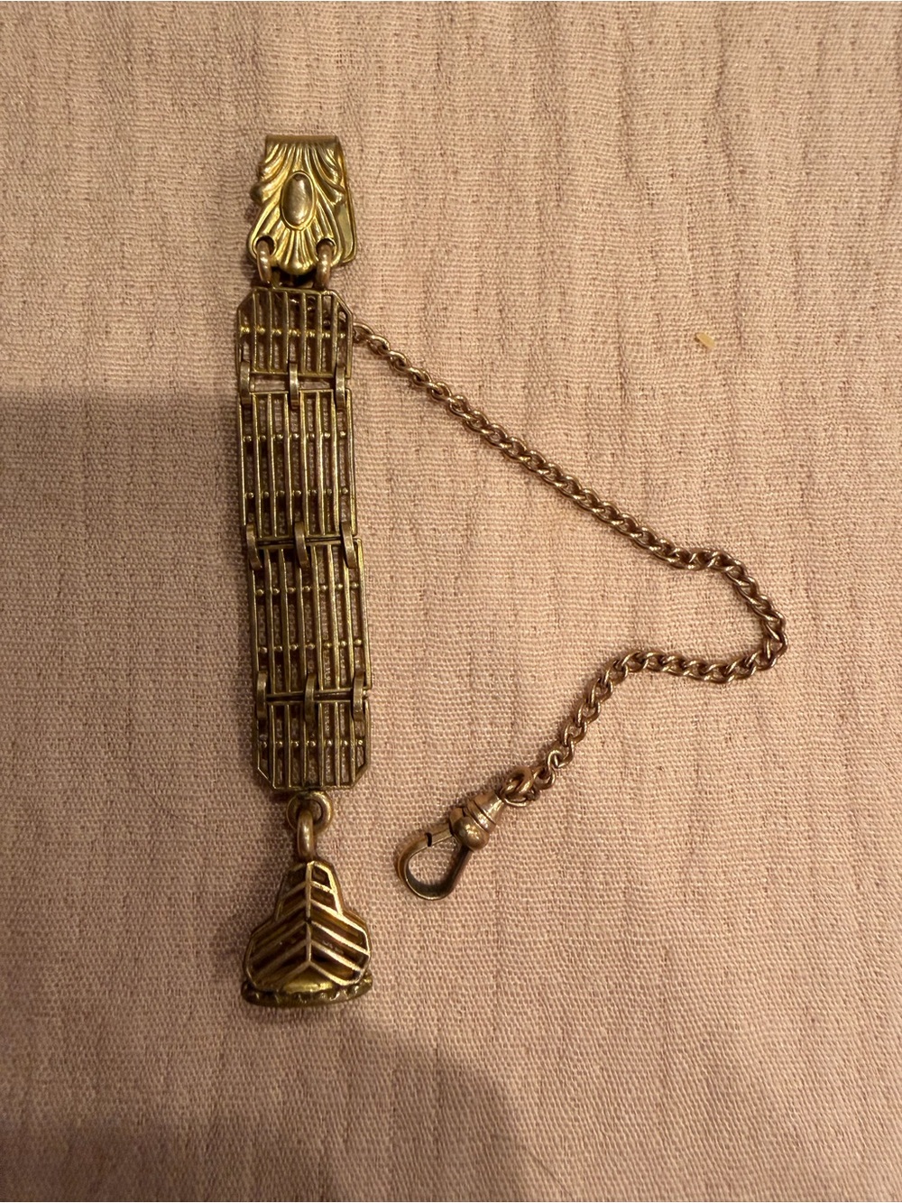 Bares & Bacon Gold Filled Chain Fob Clip Pendant